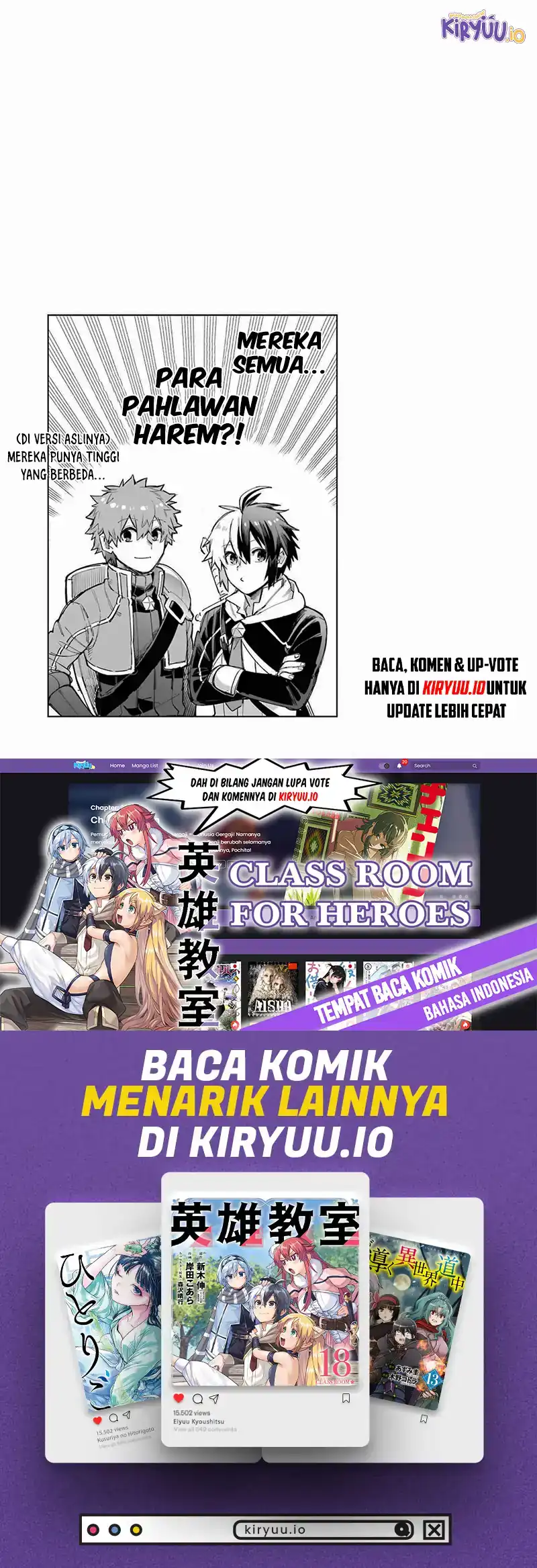 Eiyuu Kyoushitsu chapter 43.3 halaman 48
