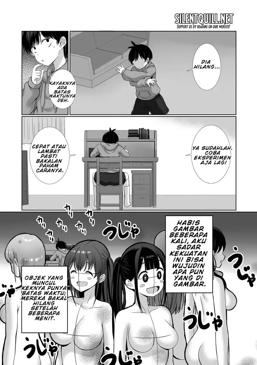 Kaita Mono o Jittaika Suru Nouryoku de Motenai Ore ga Harem Seikatsu chapter 1 halaman 14