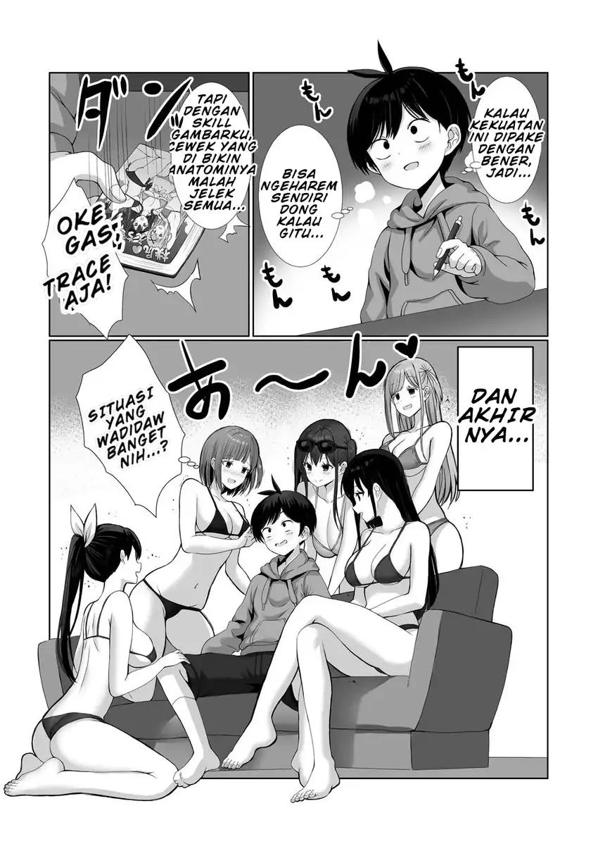 Kaita Mono o Jittaika Suru Nouryoku de Motenai Ore ga Harem Seikatsu chapter 1 halaman 15