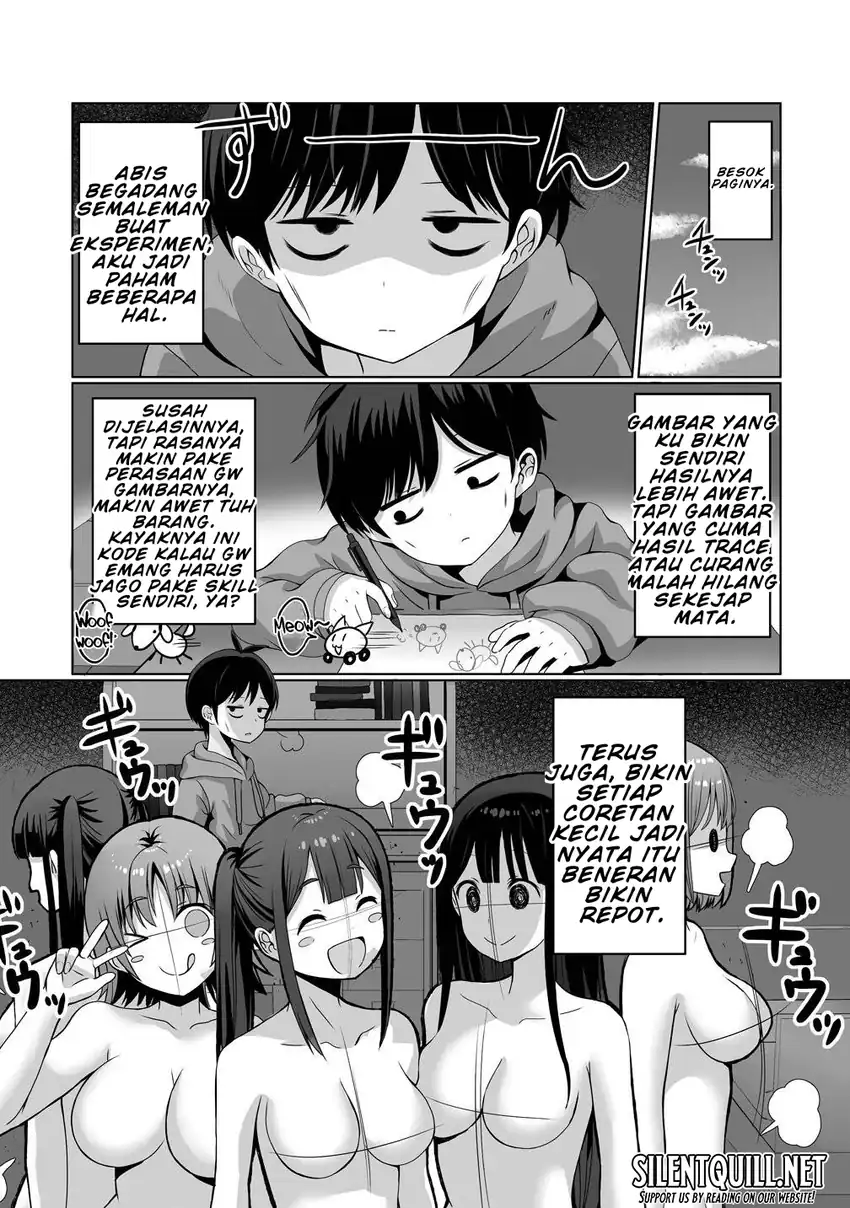 Kaita Mono o Jittaika Suru Nouryoku de Motenai Ore ga Harem Seikatsu chapter 1 halaman 18