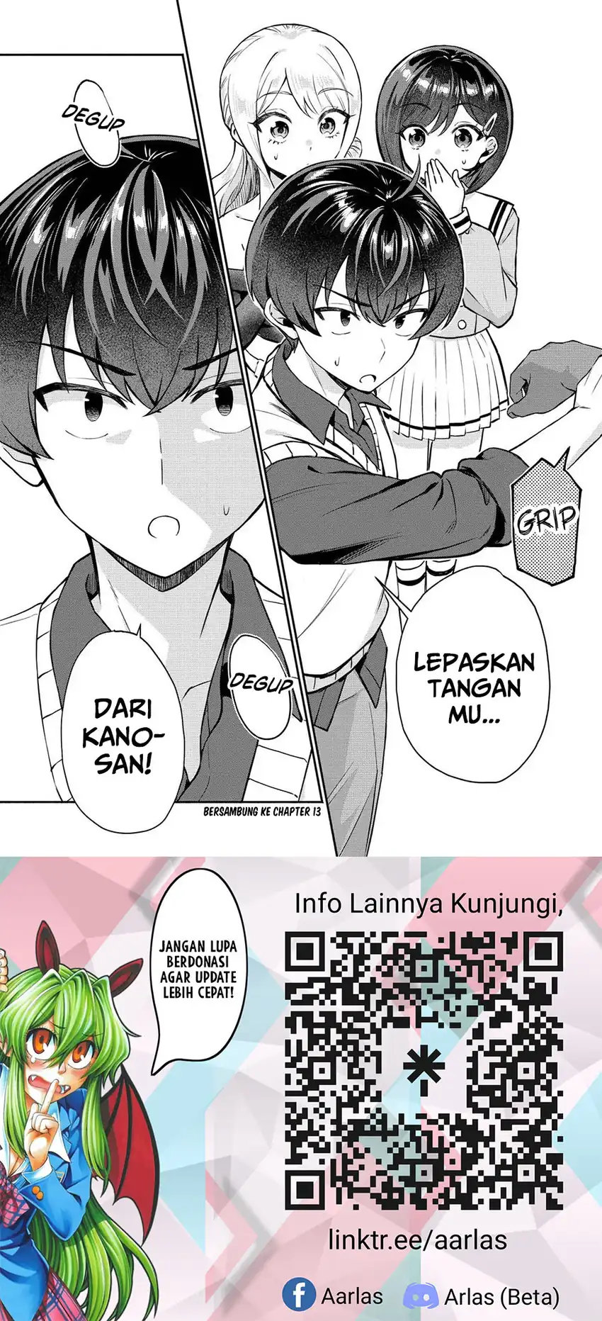 Douyara Ore wa Imadoki Gal na Toshiue Osananajimi kara Gekiomo Kanjou wo Mukerareteiru Rashii chapter 12 halaman 18