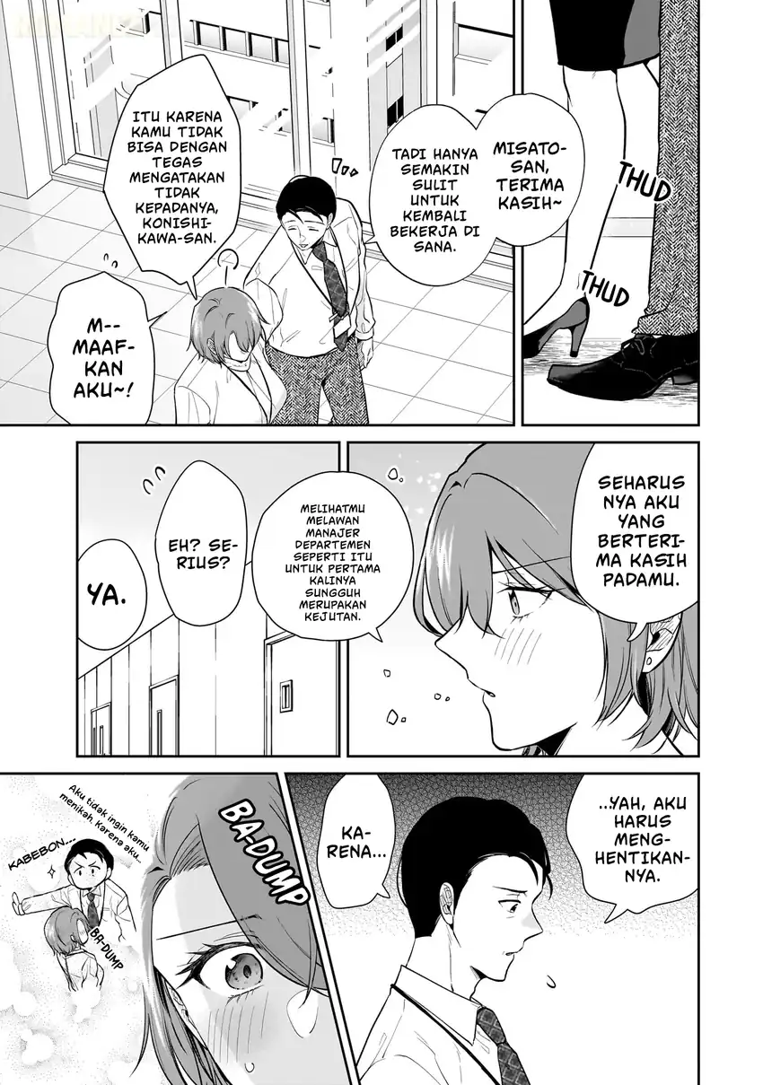 Misato-san wa Amasugi Joushi ni Chotto Kibishii chapter 6 halaman 18
