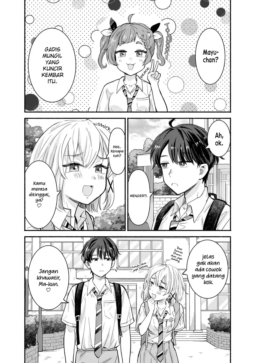 Nee, Mou Isso Tsukiacchau? Osananajimi no Bishoujo ni Tanomarete, Camo Kareshi Hajimemashita chapter 24 halaman 5