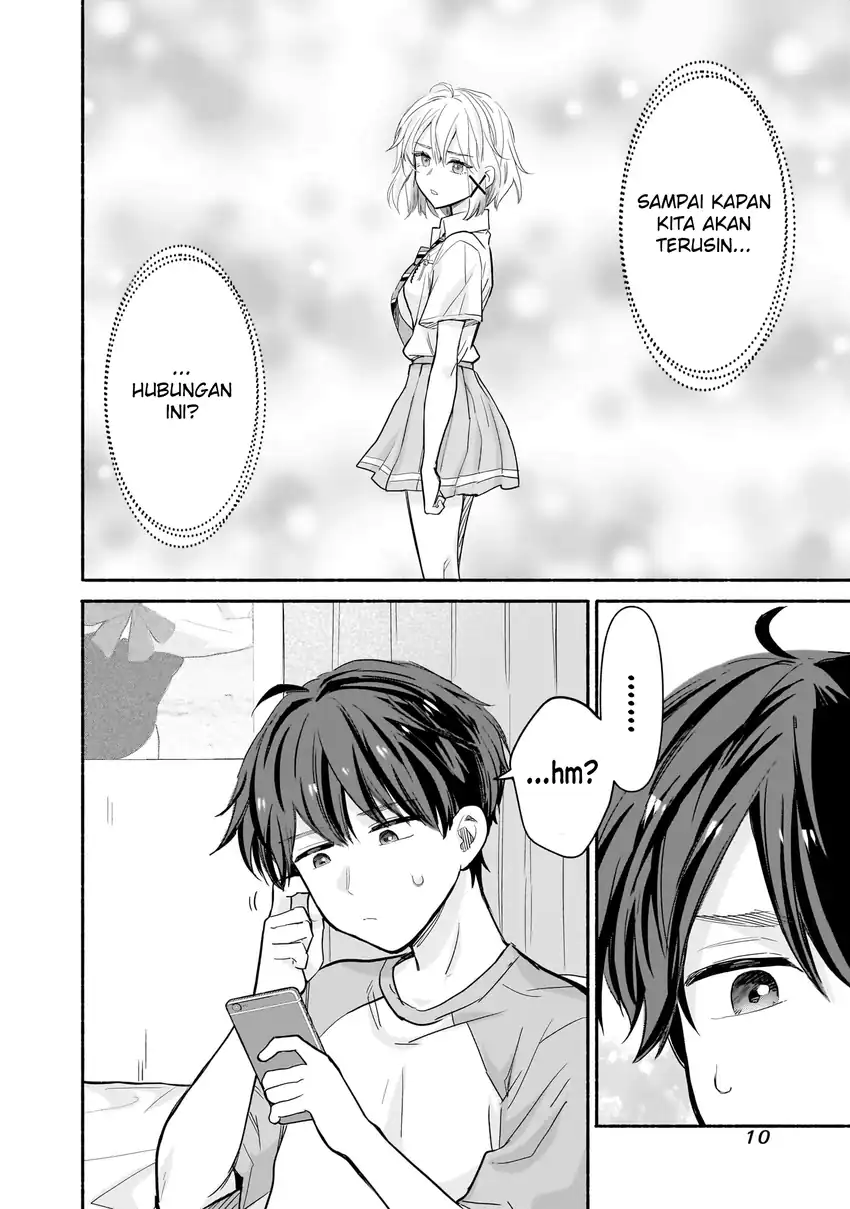 Nee, Mou Isso Tsukiacchau? Osananajimi no Bishoujo ni Tanomarete, Camo Kareshi Hajimemashita chapter 24 halaman 9