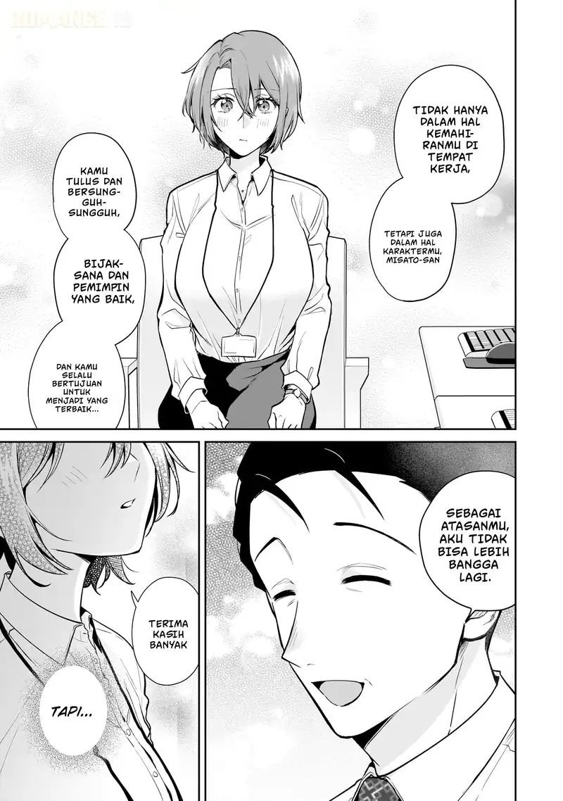 Misato-san wa Amasugi Joushi ni Chotto Kibishii chapter 14 halaman 18
