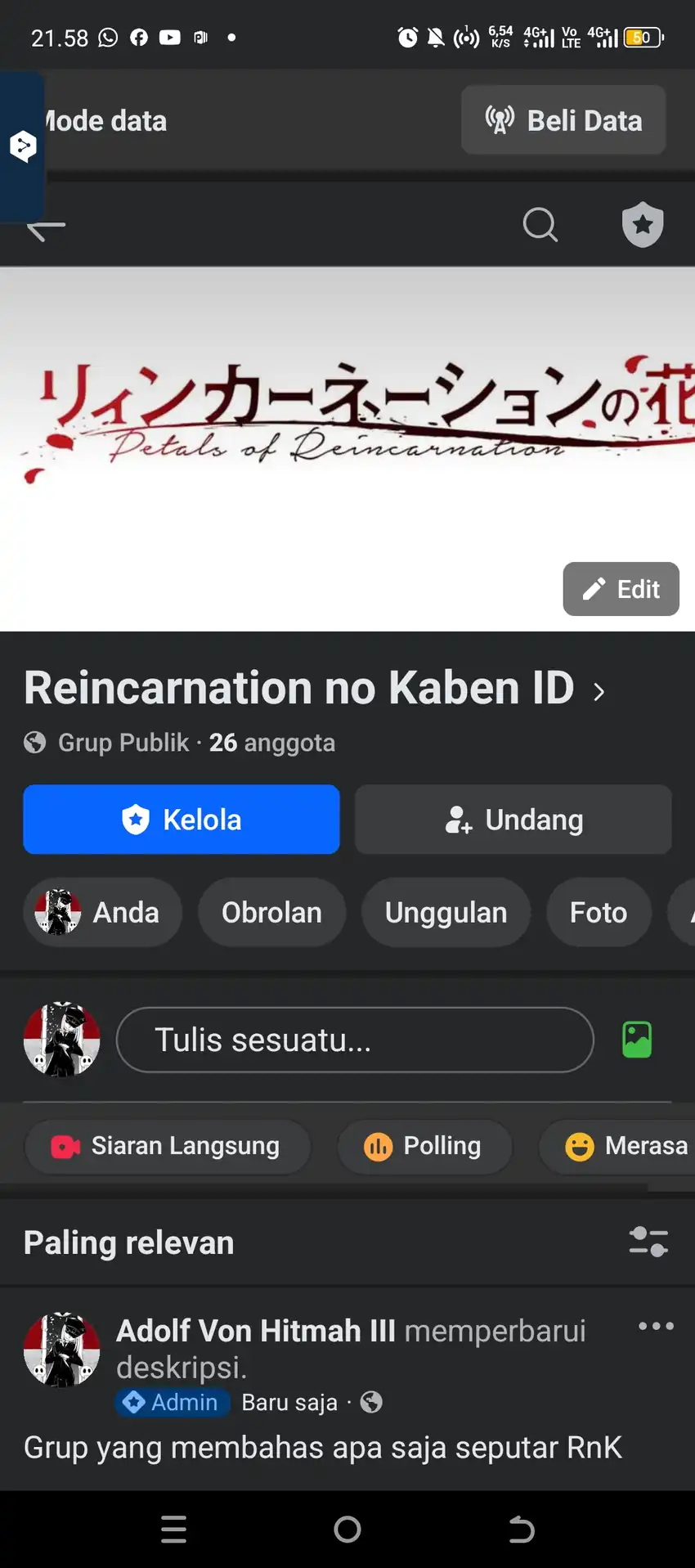 Reincarnation no Kaben chapter 73 halaman 40