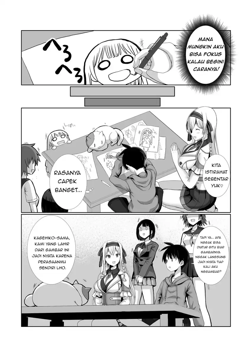 Kaita Mono o Jittaika Suru Nouryoku de Motenai Ore ga Harem Seikatsu chapter 2 halaman 9