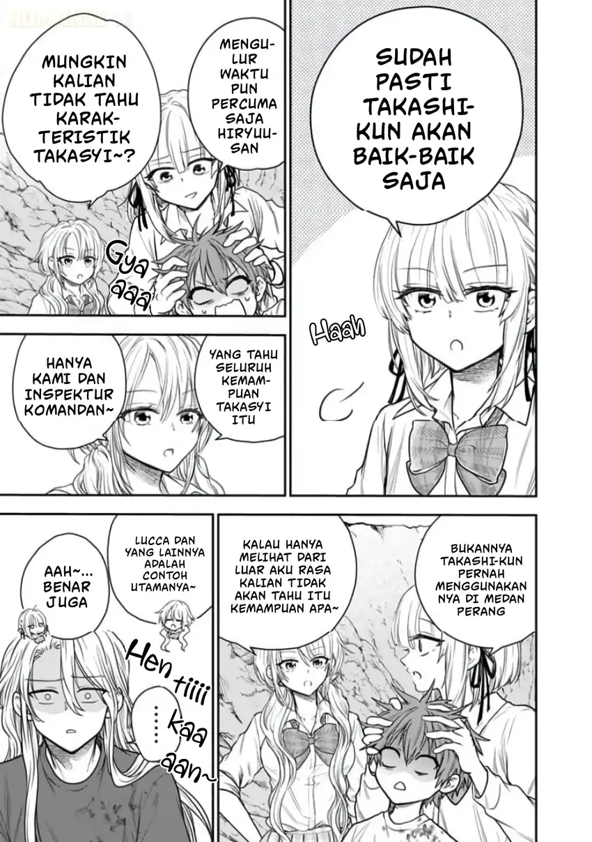 Senchi Kara Kaette kita Takashi-kun. Futsuu ni Koukou Seikatsu wo Okuritai chapter 15 halaman 16