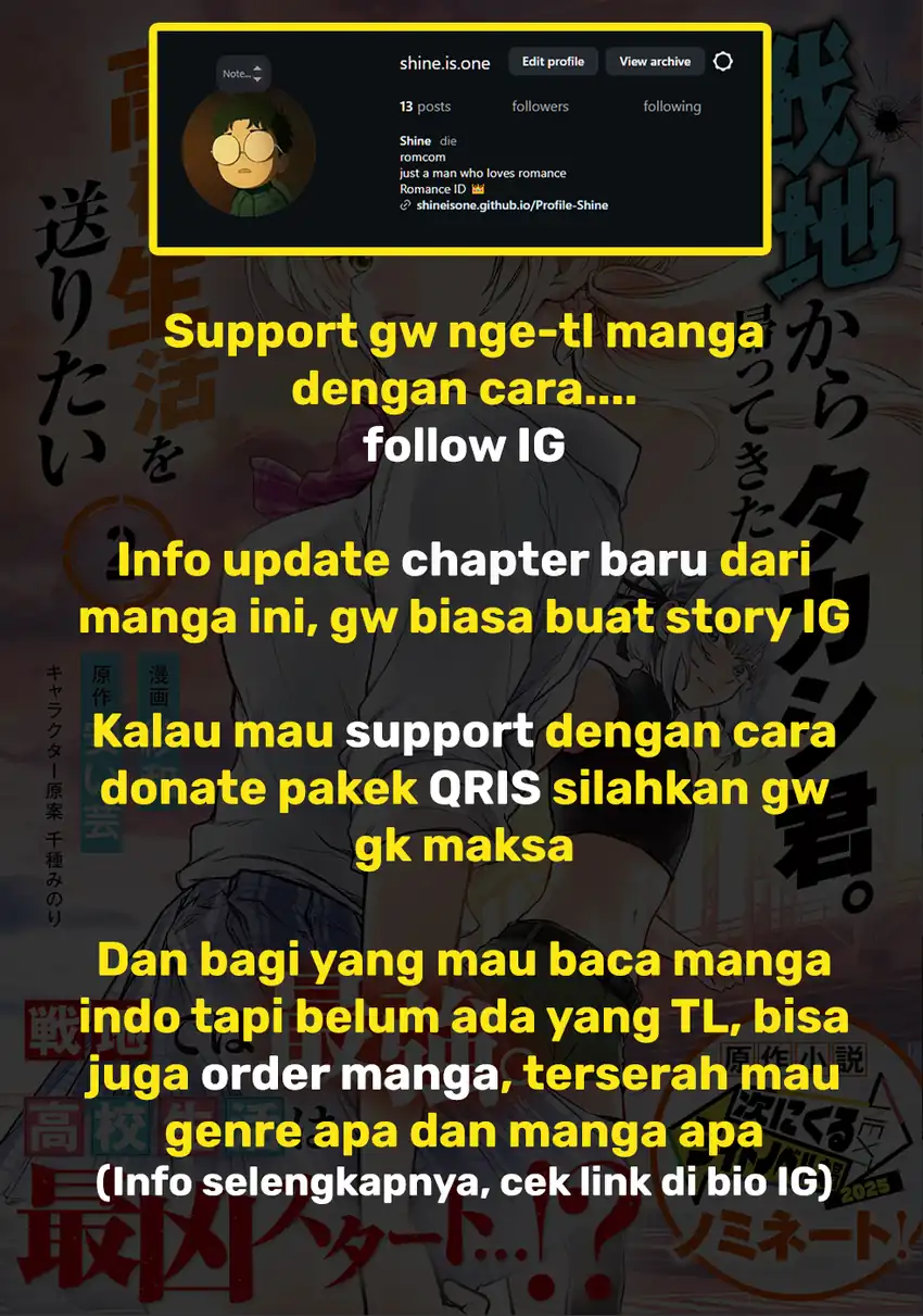 Senchi Kara Kaette kita Takashi-kun. Futsuu ni Koukou Seikatsu wo Okuritai chapter 15 halaman 39