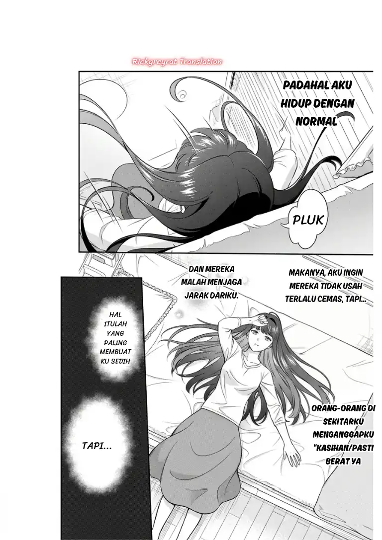 Toumei na Yoru ni Kakeru-kun to, Me ni Mienai Koi wo Shita chapter 5.1 halaman 24