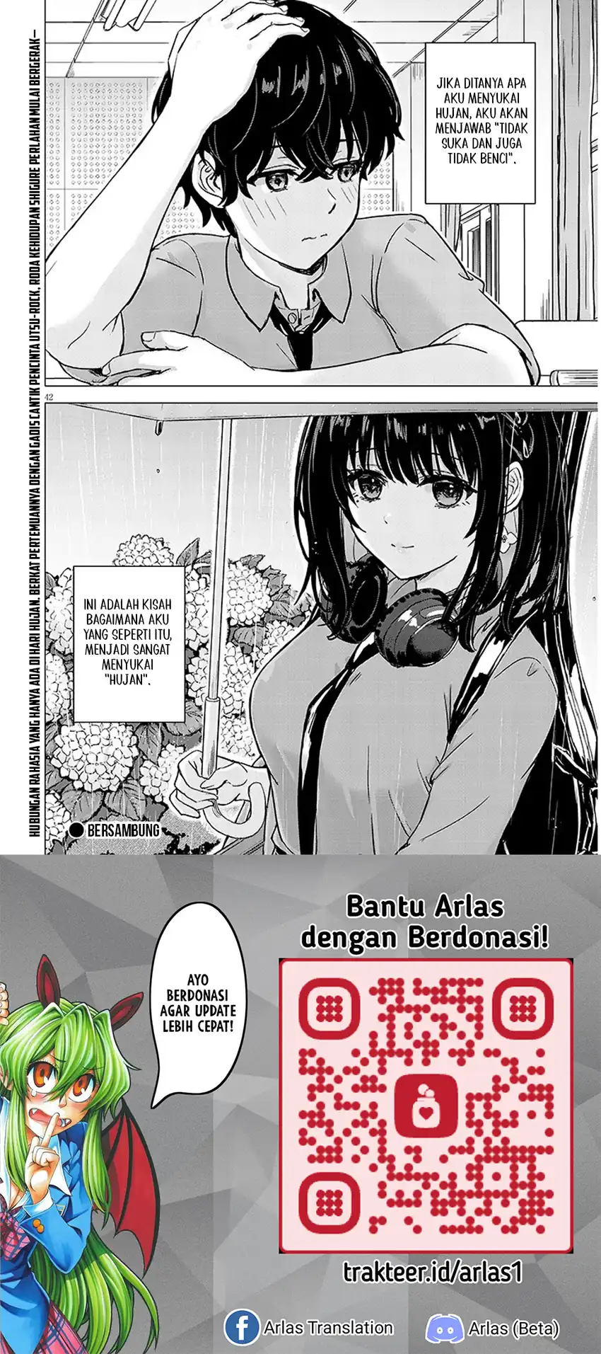Amamori Junna wa Shitsudo ga Takai chapter 1 halaman 43