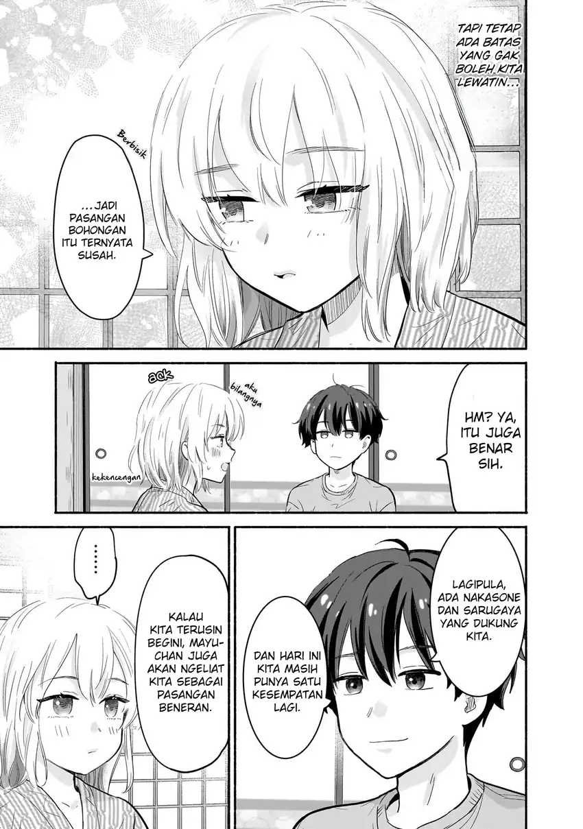 Nee, Mou Isso Tsukiacchau? Osananajimi no Bishoujo ni Tanomarete, Camo Kareshi Hajimemashita chapter 33 halaman 22
