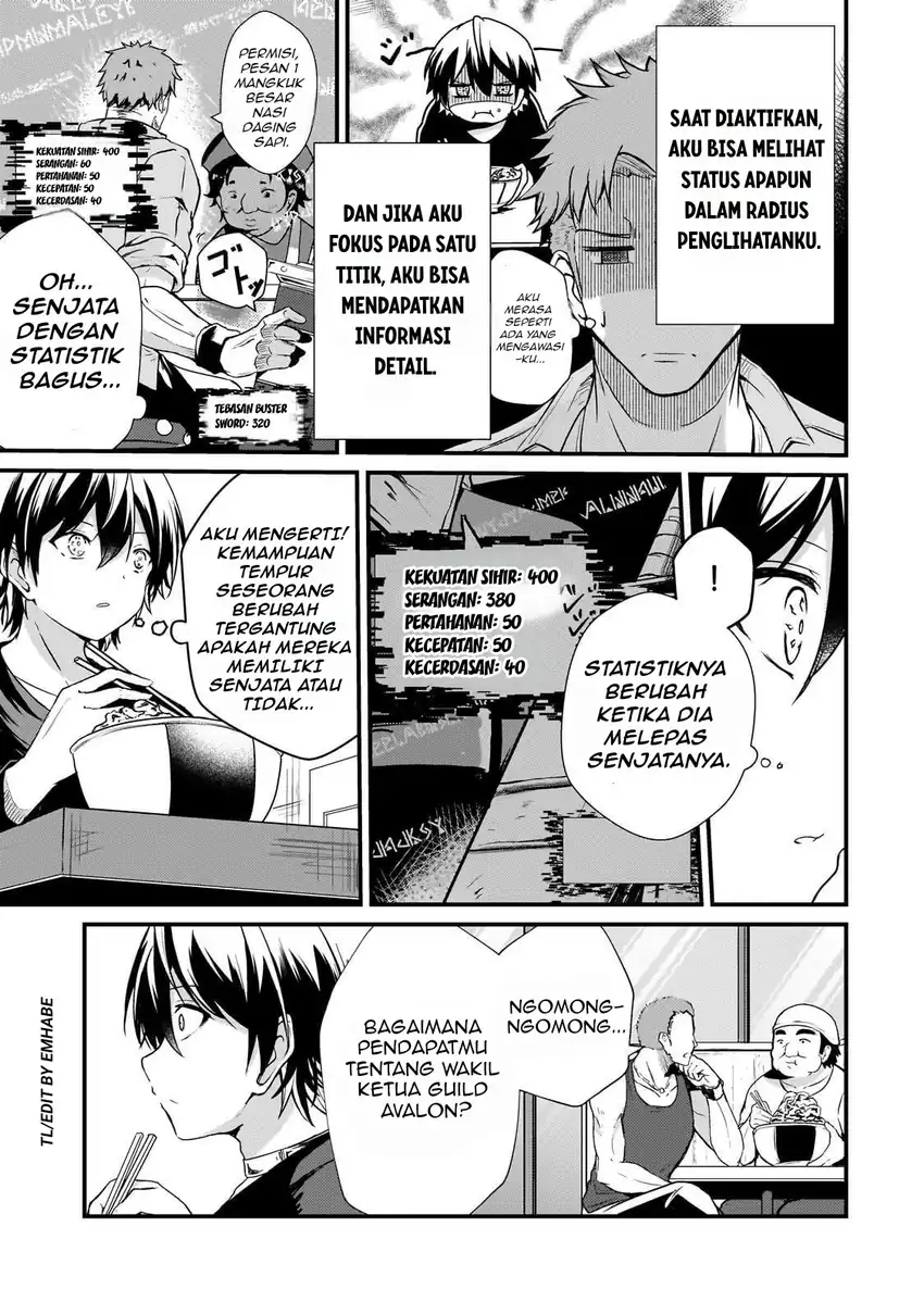 Hai no Sekai wa Kami no Me de Irozuku: Ore dake Mieru Status de, Saijaku kara Saikyou e Kakeagaru chapter 10 halaman 6