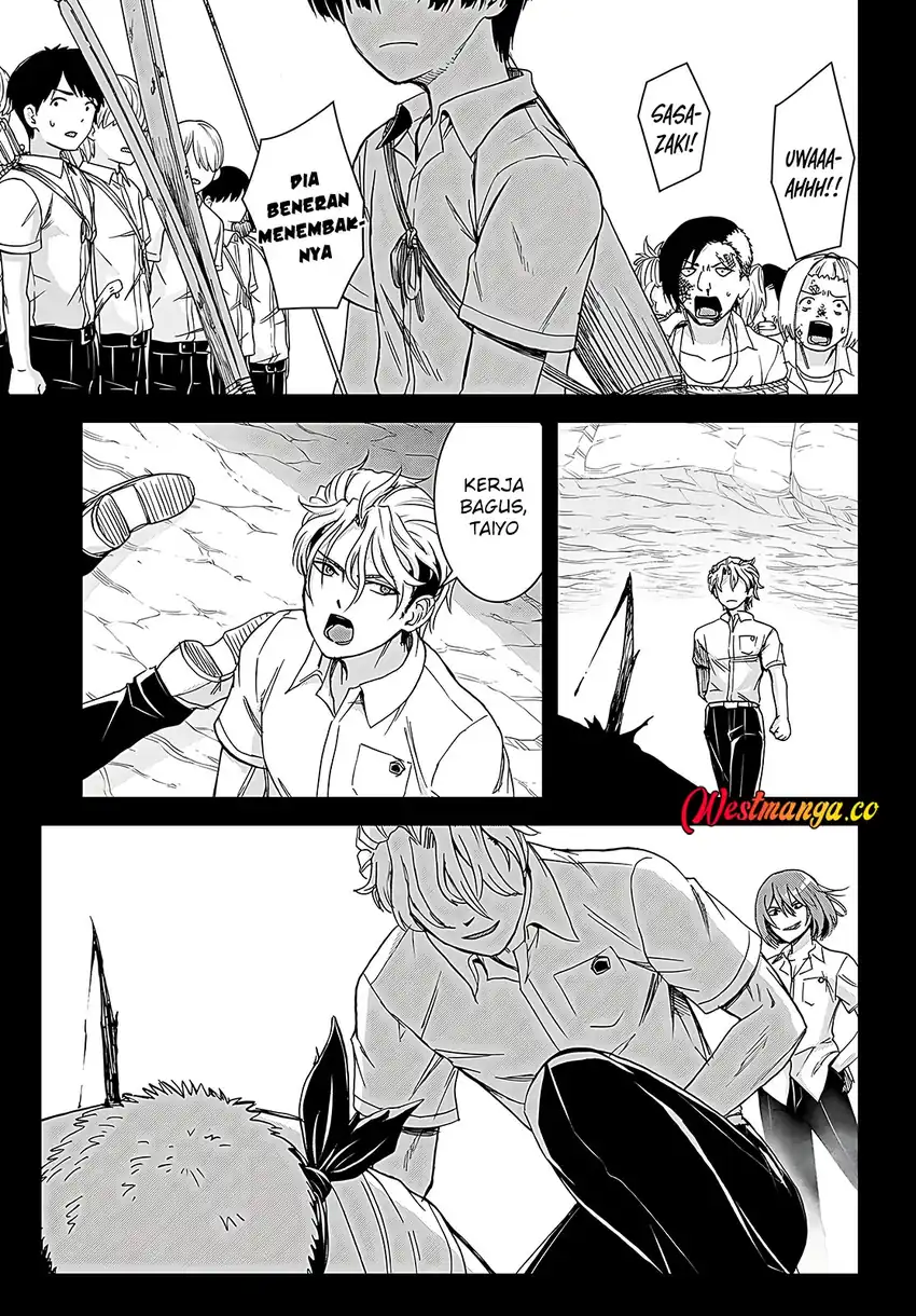 Isekai Yurutto Survival Seikatsu: Gakkou no Minna to Isekai no Mujintou ni Tenishitakedo Ore Dake Rakushou desu chapter 38 halaman 13