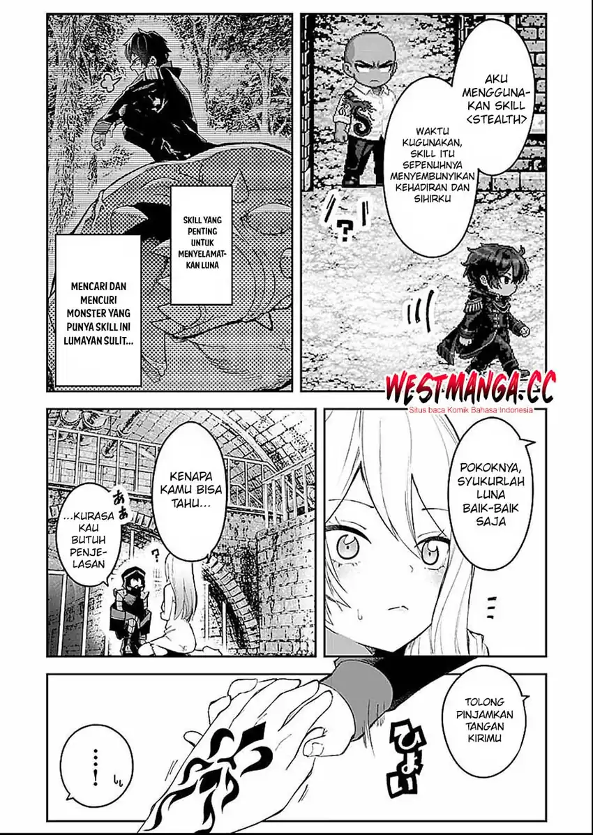 Saiyaku Kyuu Sukiru ~Boushoku Maou~ Mochi no Akuyaku Kizoku ni Tensei Shimashita ga, Shokei Sare chapter 4 halaman 17
