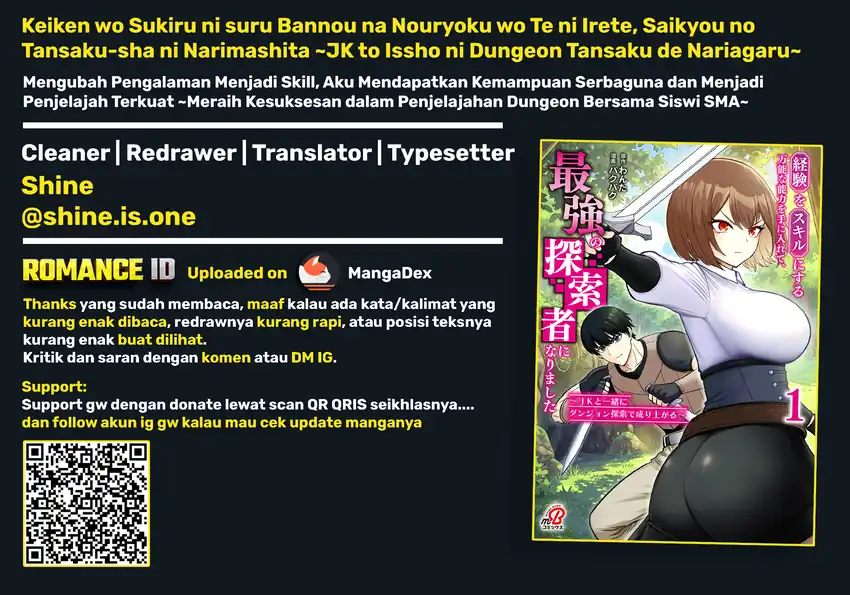 Keiken wo Sukiru ni suru Bannou na Nouryoku wo Te ni Irete, Saikyou no Tansaku-sha ni Narimashita ~JK to Issho ni Dungeon Tansaku de Nariagaru~ chapter 13 halaman 34