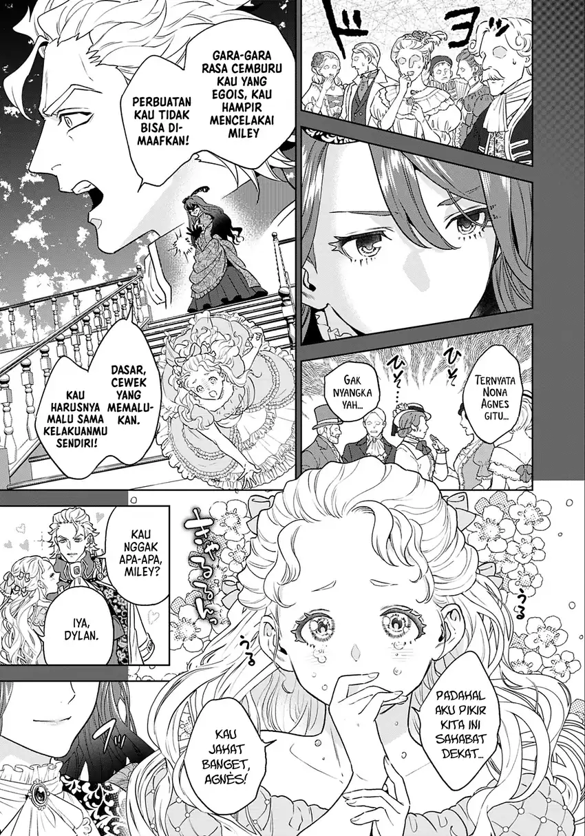 Shounin Reijou Agnes Henkyou ni Tsuihou Sareta Akuyaku Reijou wa Shousai o Hakki Shi Nariagaru chapter 1 halaman 6