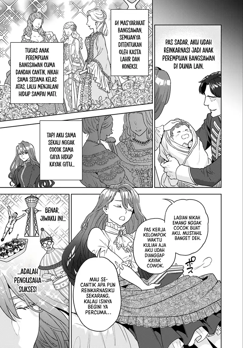 Shounin Reijou Agnes Henkyou ni Tsuihou Sareta Akuyaku Reijou wa Shousai o Hakki Shi Nariagaru chapter 1 halaman 14