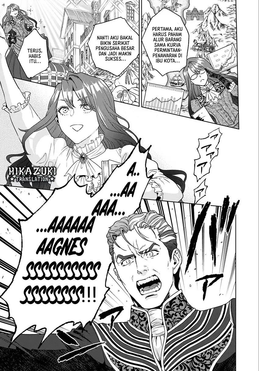 Shounin Reijou Agnes Henkyou ni Tsuihou Sareta Akuyaku Reijou wa Shousai o Hakki Shi Nariagaru chapter 1 halaman 16