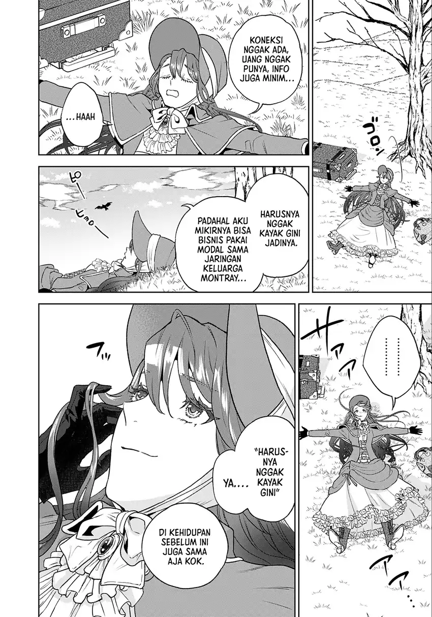 Shounin Reijou Agnes Henkyou ni Tsuihou Sareta Akuyaku Reijou wa Shousai o Hakki Shi Nariagaru chapter 1 halaman 23