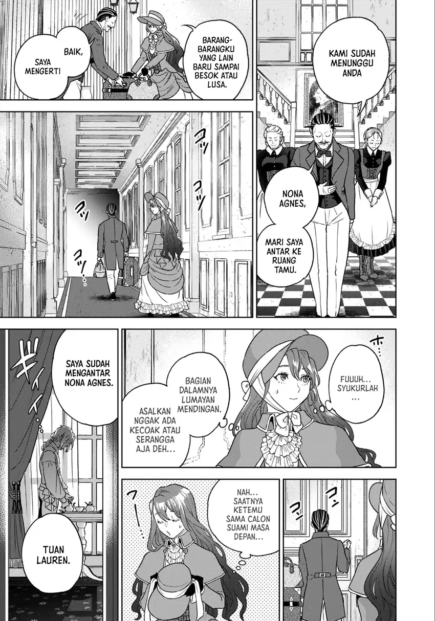 Shounin Reijou Agnes Henkyou ni Tsuihou Sareta Akuyaku Reijou wa Shousai o Hakki Shi Nariagaru chapter 1 halaman 26
