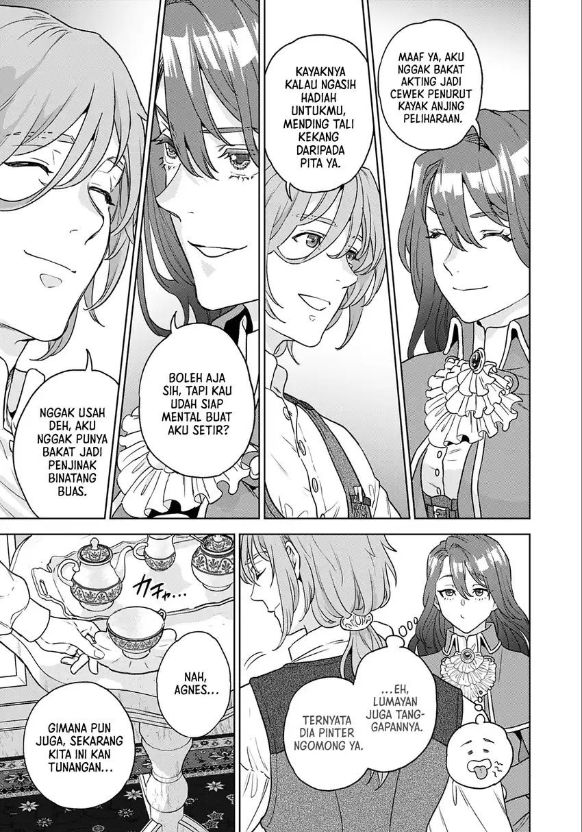 Shounin Reijou Agnes Henkyou ni Tsuihou Sareta Akuyaku Reijou wa Shousai o Hakki Shi Nariagaru chapter 1 halaman 30