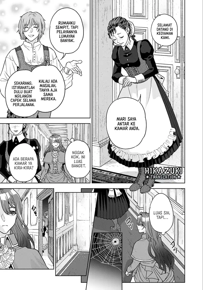 Shounin Reijou Agnes Henkyou ni Tsuihou Sareta Akuyaku Reijou wa Shousai o Hakki Shi Nariagaru chapter 1 halaman 34