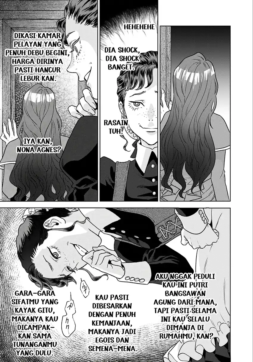 Shounin Reijou Agnes Henkyou ni Tsuihou Sareta Akuyaku Reijou wa Shousai o Hakki Shi Nariagaru chapter 1 halaman 38
