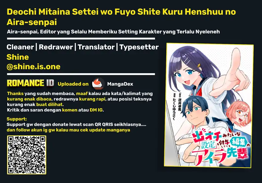 Deochi Mitaina Settei wo Fuyo Shite Kuru Henshuu no Aira-senpai chapter 1 halaman 39